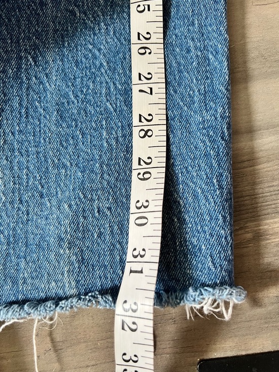 Abercrombie & Fitch High Rise 90s Relaxed Frayed Hem Jean Size 34 US 18 - Picture 16 of 16